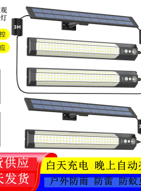 新中式太阳能灯户外防水LED别墅庭院花园景观高亮墙壁照明灯露营