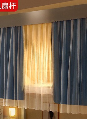 学生宿舍床帘蚊帐一体式支架上铺寝室强遮光床帐上下铺窗帘大学
