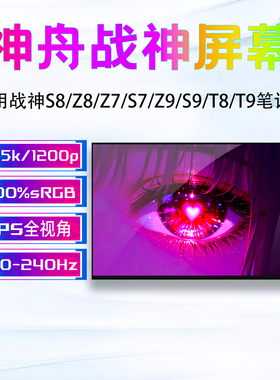 神舟战神S8 Z7 Z8 S7 T8 G8 CA/TA/DA5/7NP/B/S D6 R57笔记本屏幕