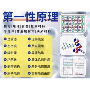 VASP/MS建模/CP2K/gaussion/性原理计算/DFT计算/量化计算