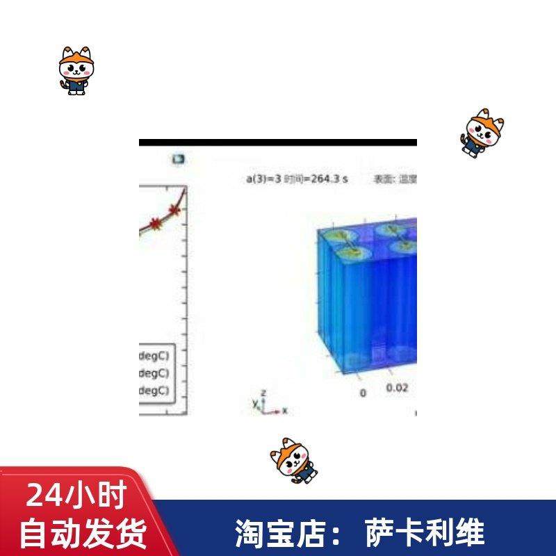 COMSOL模型 锂离子电池热管理电化学热耦合模 风冷换热相变换热,商务/设计服务,设计素材/源文件,淘宝优惠券,粉丝福利购,淘宝优惠卷