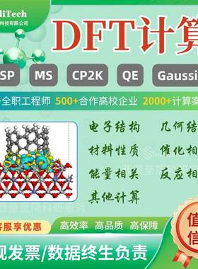 DFT计算/性原理计算/VASP/MS/CP2K/QE/高斯/催化/模拟计算