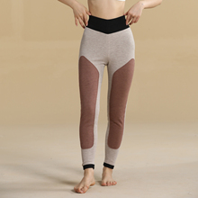 意大莱女士秋冬双层加厚贴护驼绒保暖裤高腰男士太极石棉裤5781