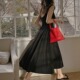 黑色圆舞曲 法式 复古优雅U型后背 特TOP家 无袖 大摆连衣裙小黑裙