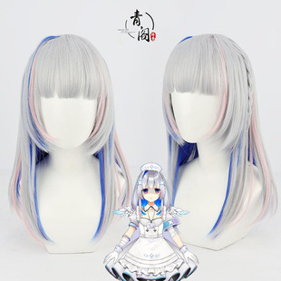 【青阁】hololive四期虚拟主播白衣天使护士服天音彼方cos假发