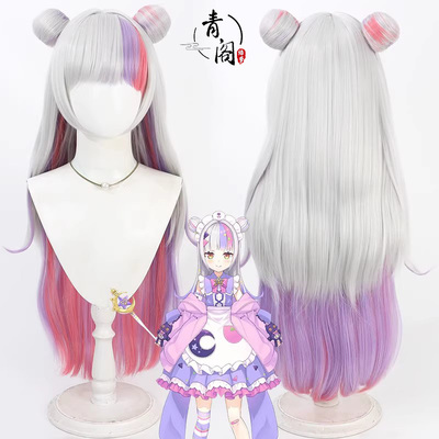 【青阁】碧蓝航线 紫咲诗音cos假发Murasaki Shion仿真头皮多色