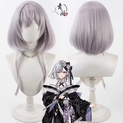 【青阁】Hololive Indonesia三期生 Vestia Zeta cos假发淡紫色