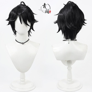 【青阁】第五人格 OPH战队联动皮肤 囚徒cos假发黑色打毛头反翘
