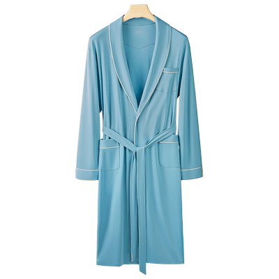 天丝莫代尔睡袍情侣款夏季薄款