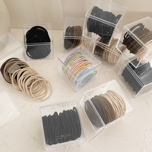 森系头绳高颜值皮筋网红2022年新款 简约发绳扎马尾皮套发圈女 夏季