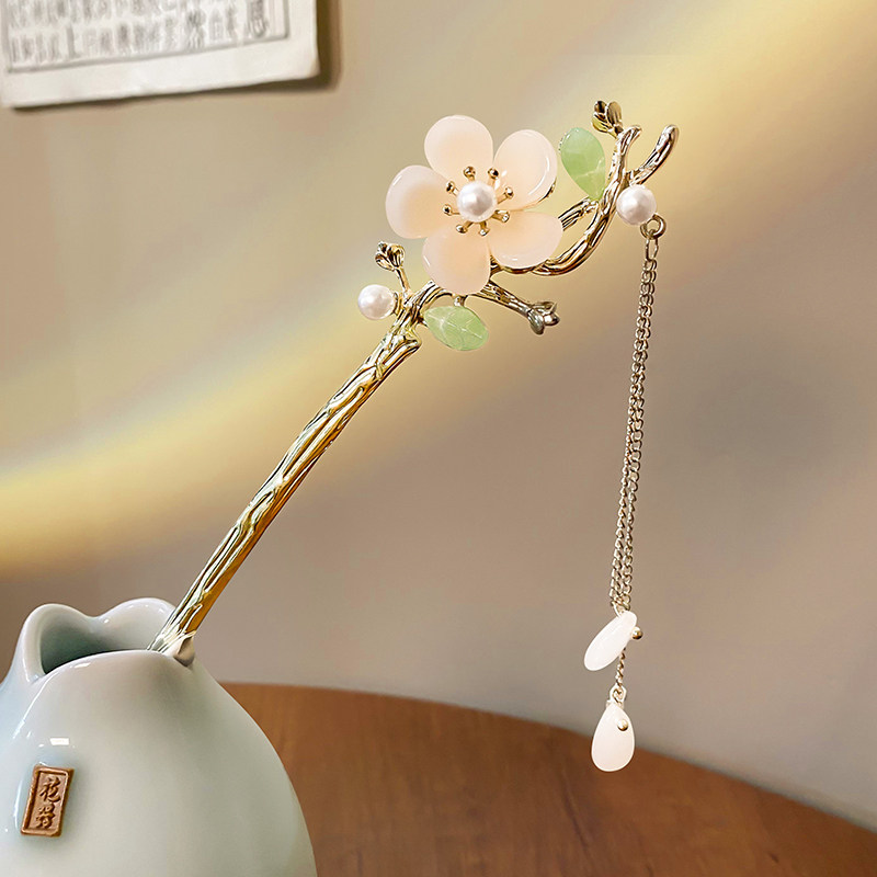 新中式古风发簪流苏汉服簪子头饰日常后脑勺盘发发钗女高级感钗子