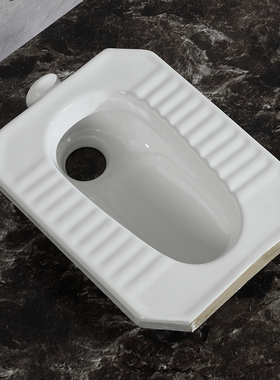 农村改造蹲便池陶瓷大便器便盆工程集成房小户型无弯后排屎盆八角