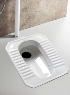 八角蹲便器农村改造蹲便陶瓷蹲坑小户型老款式大便器后排水直通式