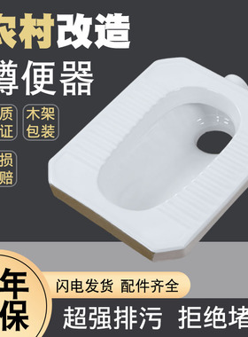 农村改造蹲坑大便器蹲便器新乡村建设公厕旱厕移动蹲厕低价工程款