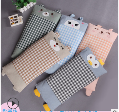 全棉婴儿定型颈椎枕宝宝枕儿童卡通枕水洗棉荞麦壳幼儿枕套可拆洗,床上用品,枕套,淘宝优惠券,粉丝福利购,淘宝优惠卷