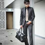 Hàn Quốc Chính hãng cho nam giới kinh doanh Slim Class Casual Suit dành cho quý ông Bộ đồ 2 mảnh (Đặc biệt tại chỗ) - Suit phù hợp