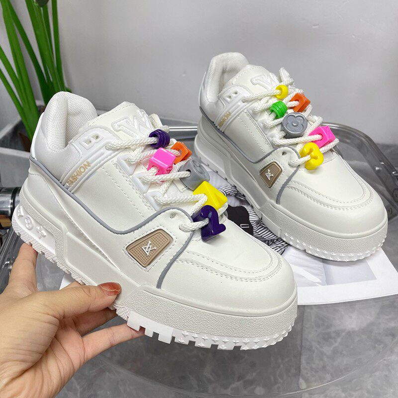 厚底小白鞋女2023新款秋冬季