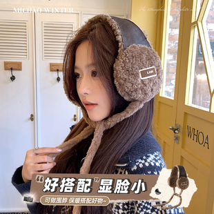 韩系拼色耳罩女冬季学生毛绒耳包防冻耳套户外骑行护耳保暖套耳捂