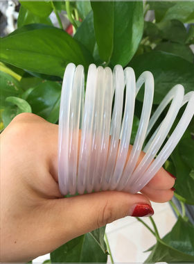 纯天然玛瑙超薄玉髓手环