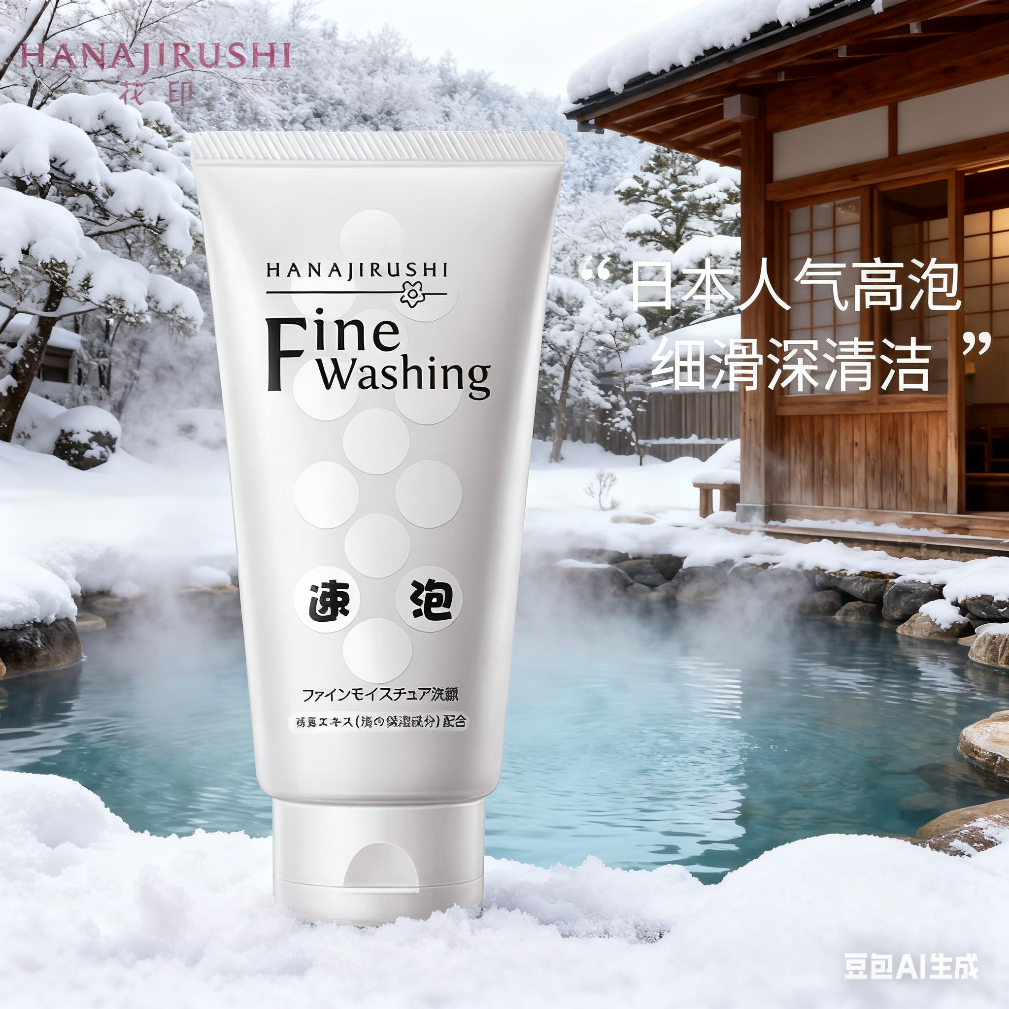 花印高泡氨基酸洁面乳温和深层清洁毛孔控油保湿 花印洁面乳男女