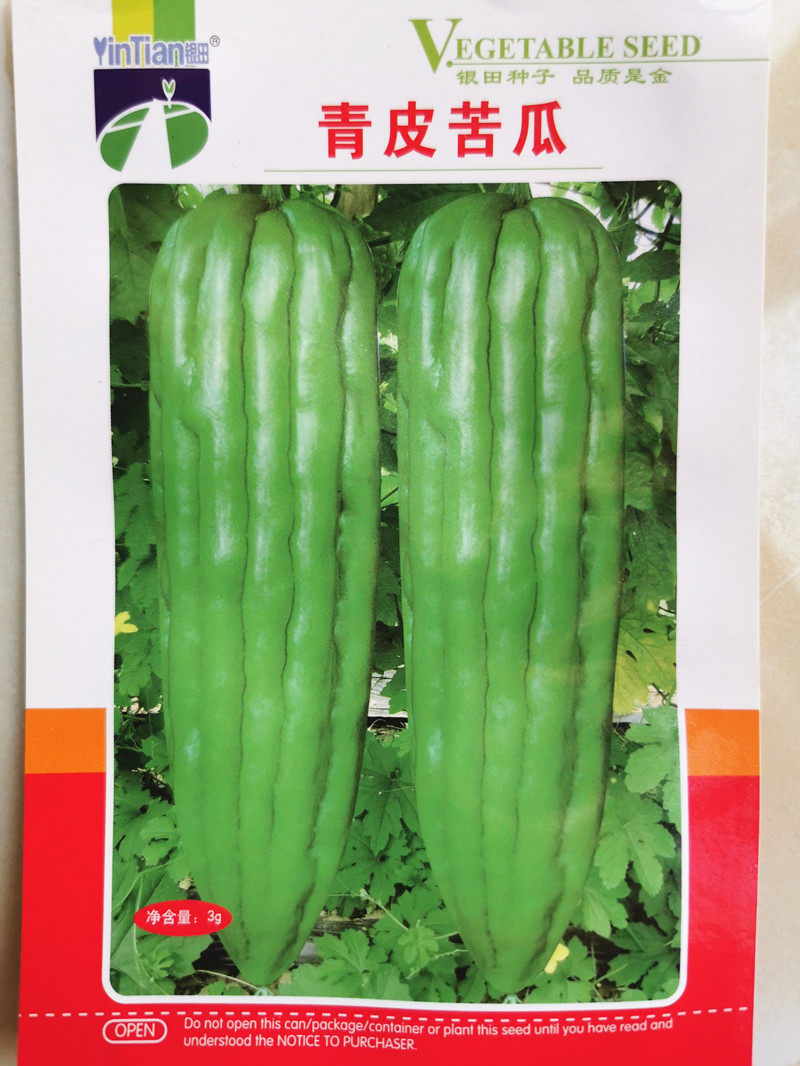 春播蔬菜种子包邮 绿色无刺苦瓜籽 银田种业青皮苦瓜种子青瓜凉瓜