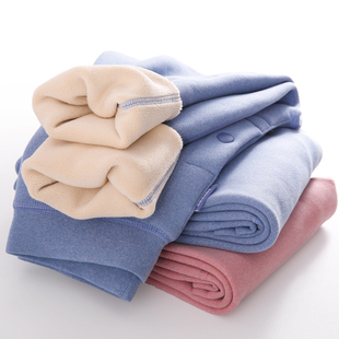 校裤神器男童保暖裤加绒加厚冬季打底绒裤中大童女孩一体绒棉裤