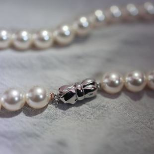 DIY纯银s925连接头配件珍珠项链手链手串扣头插棒蝴蝶结大号 精工