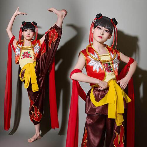 六一衣服哪咤魔童降世万圣节儿童cos小哪咤全套服装男女童演出服