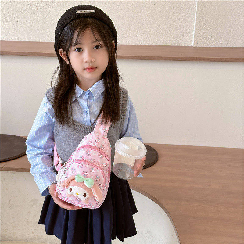 儿童斜挎包女孩可爱玩偶胸包超萌宝宝包包女童零钱包小孩子单肩包