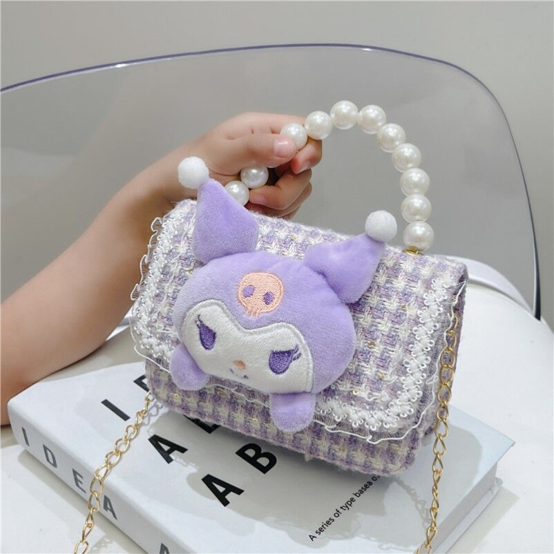 库洛米包包女童美乐蒂玉桂狗大耳狗三丽鸥斜挎包零钱儿童可爱小孩