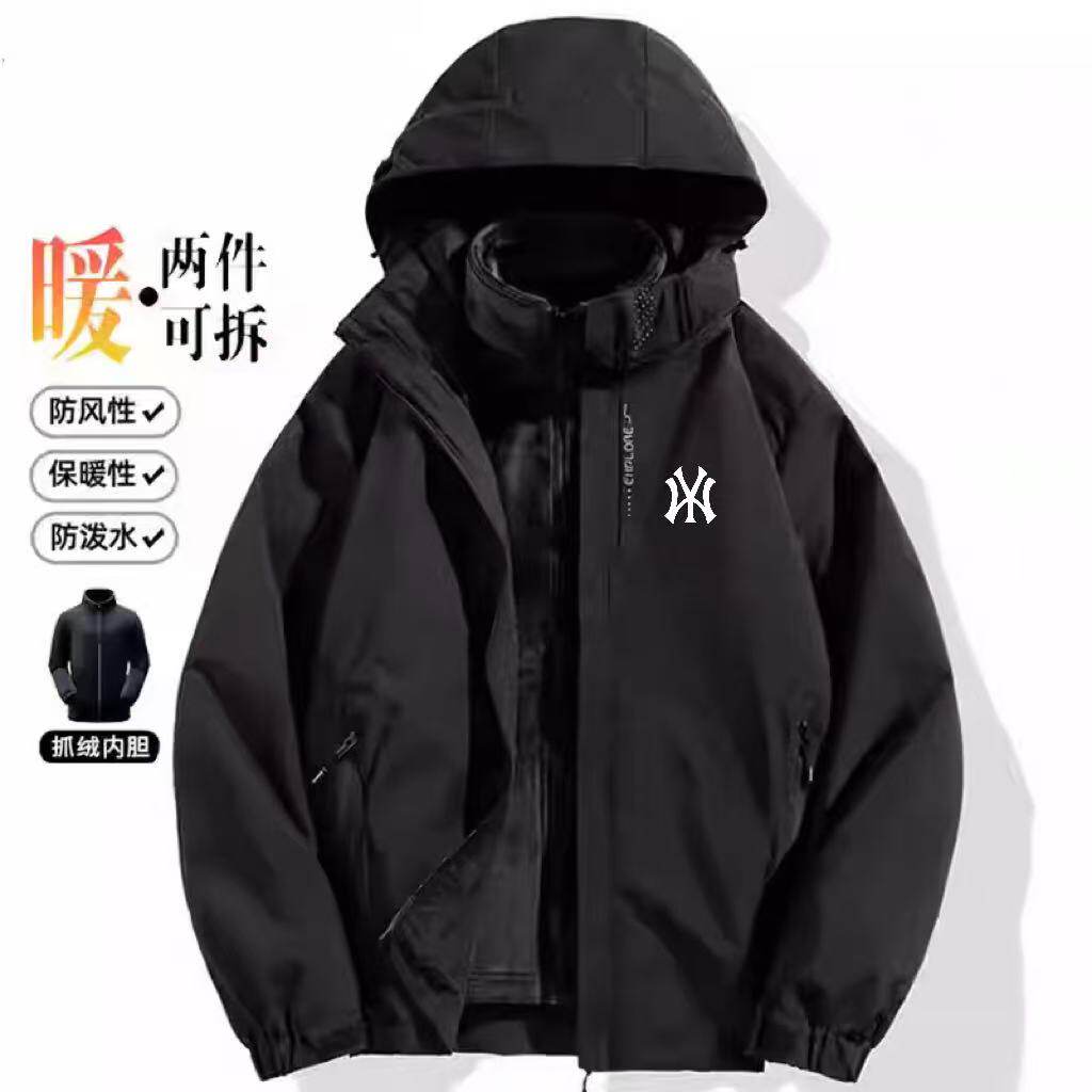 三合一夹克外套男女秋冬季两件套大码户外登山服加绒进藏冲锋衣