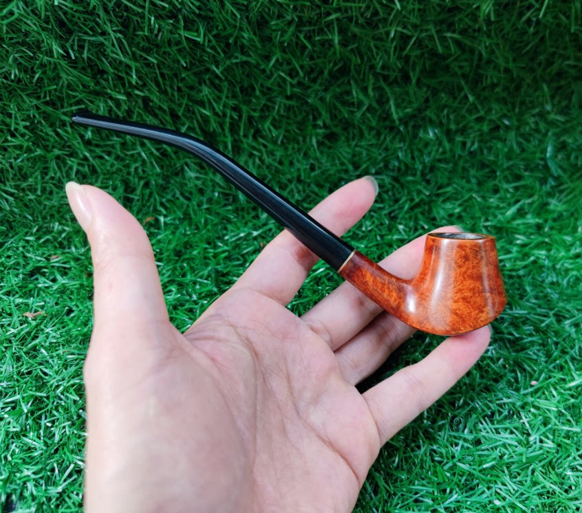 意大利石楠木火山阅读斗长杆烟斗