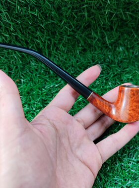 意大利石楠木火山阅读斗长杆烟斗