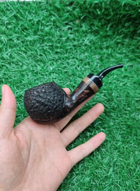 意大利石楠木手工实木龙抓蛋烟斗