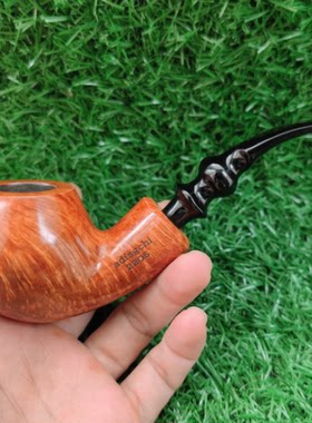 进口石楠木烟斗进口硫化橡胶斗嘴