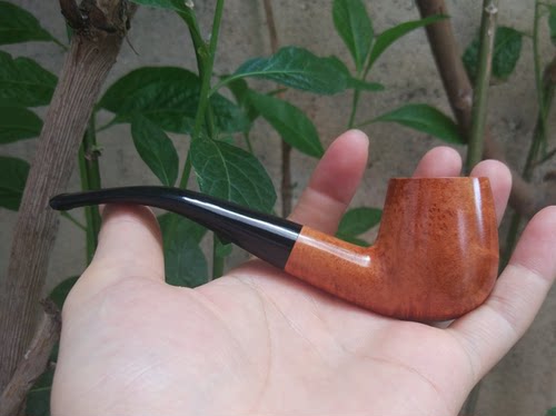 进口石楠木手工V斗经典实木烟斗