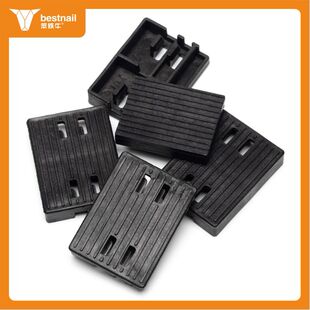 门窗安装玻璃垫块垫高块一根筋卡槽型材固定安装垫块硬塑卡紧垫平