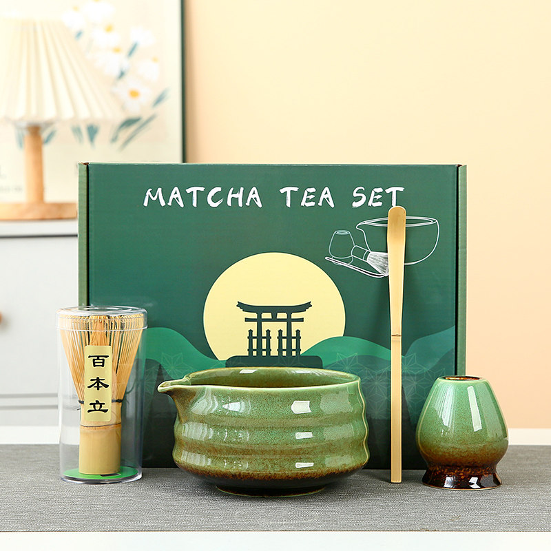 抹茶碗打抹茶宋代点茶工具陶瓷茶筅立搅拌器日式竹抹茶刷茶筅套装