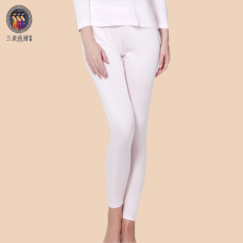 打底秋裤桑蚕丝针织棉毛裤