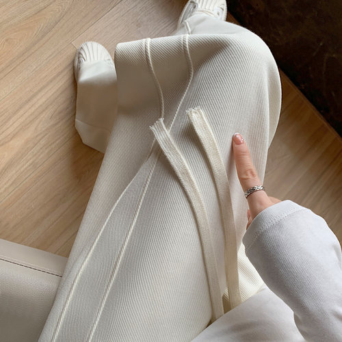 纽芬高腰显瘦阔腿裤女显瘦垂感