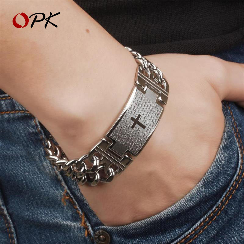 男士手链十字架韩版潮个性ins小众设计忘羡单身简约大方手镯首饰