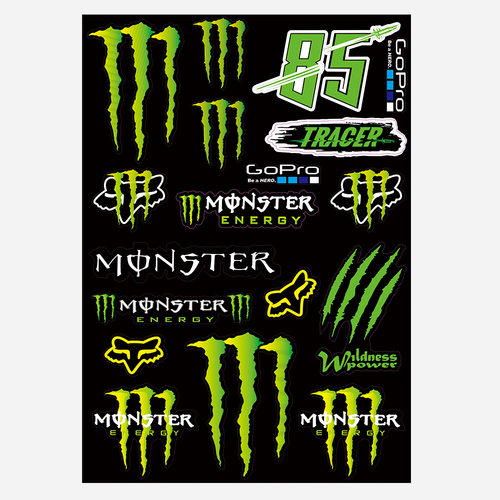 个性改装魔爪电动车头盔pvc贴纸