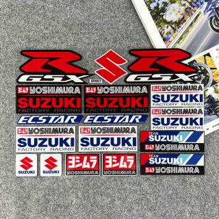 适用于铃木摩托车反光贴纸GSX250R/600极客飒155吉村贴花UU/UY125