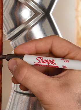 美国三福马克笔笔耐高温防污油性黑sharpie13601工业实验室记号笔