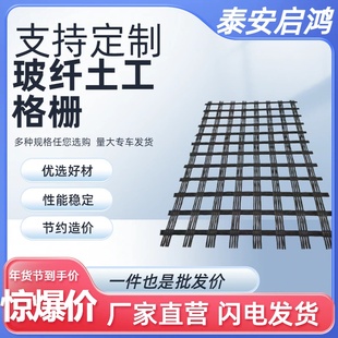 玻纤土工格栅路基沥青层加筋白改黑路面防裂网 玻璃纤维土工格栅