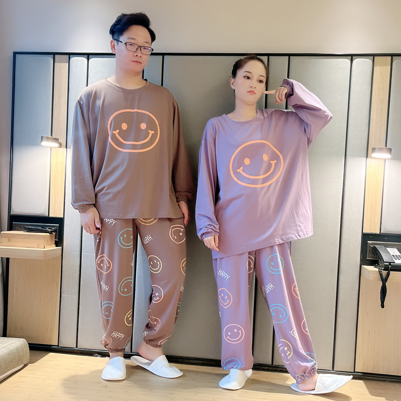 睡衣女春秋2025年新款秋款情侣纯棉长袖男士夏季可外穿家居服套装