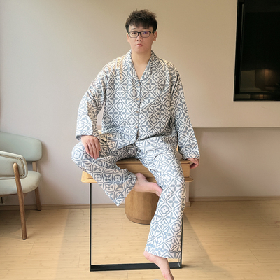男士棉纱时尚家居服200斤可穿