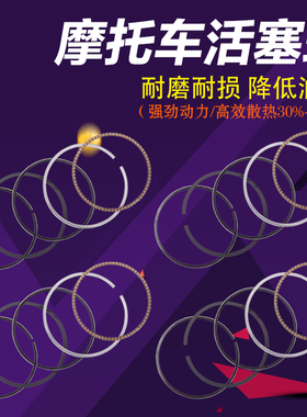 适用KAWASAK 川崎 西风 蝶灯400 ZRX400 ZXR400 ZZR400 活塞环