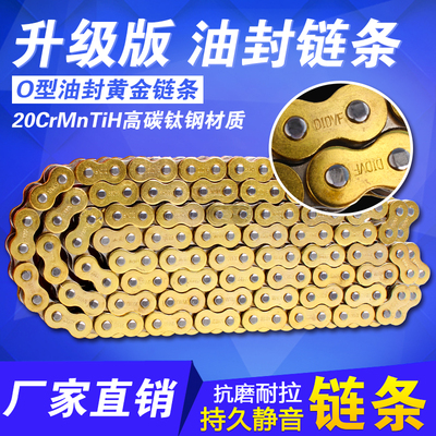 适用 CBR250/400 VFR400 CB-1 VTEC CB400 DIDVF加厚油封黄金链条