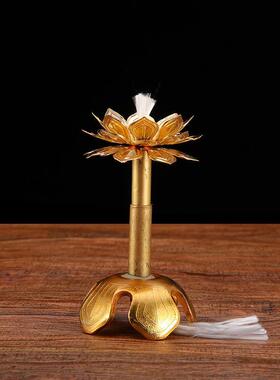 佛具用品/酥油灯芯座/莲花伸缩灯芯座A2型可调节灯芯浮漂